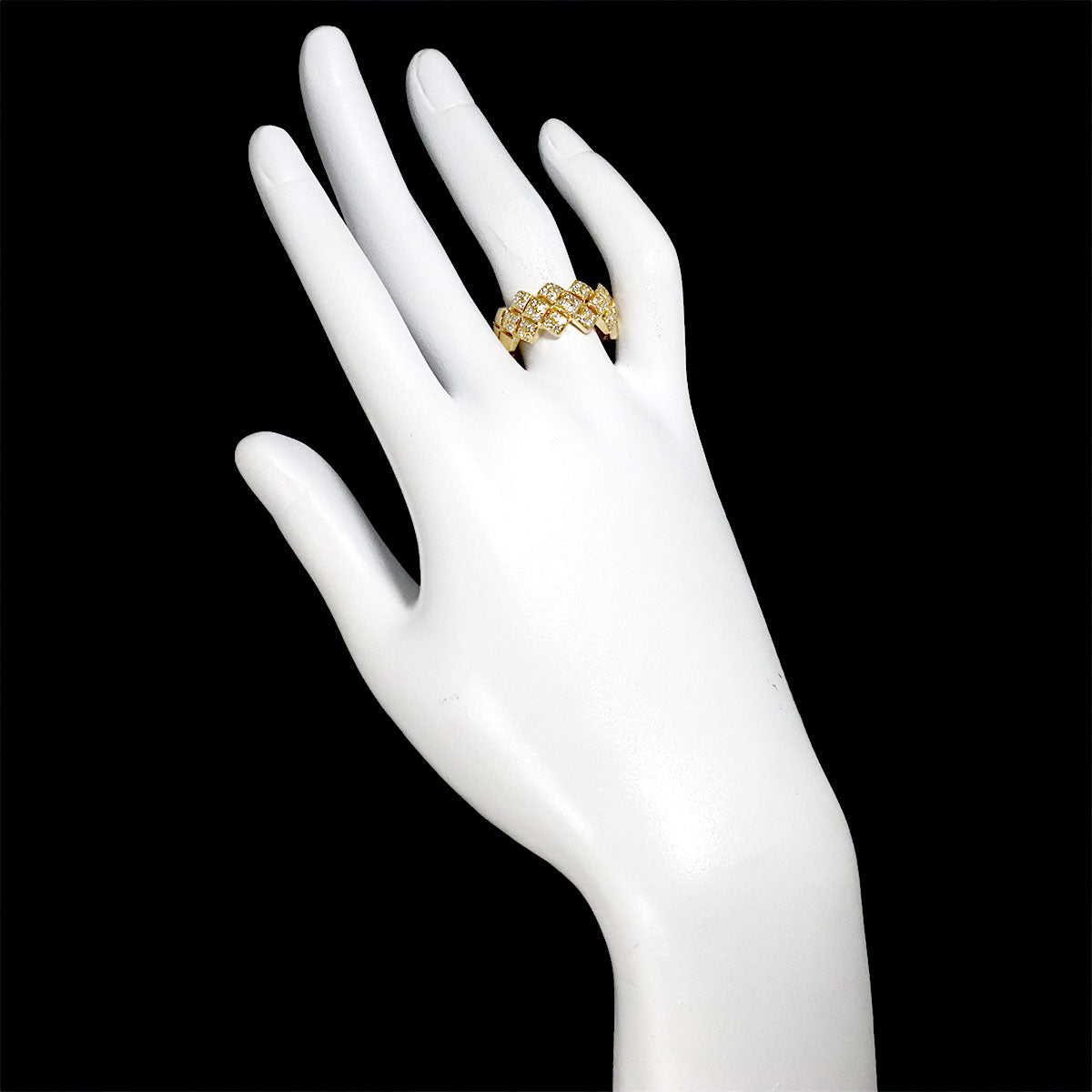 Diamond 0.52ct Ring 18K YG 750 Size7.75-8(US)