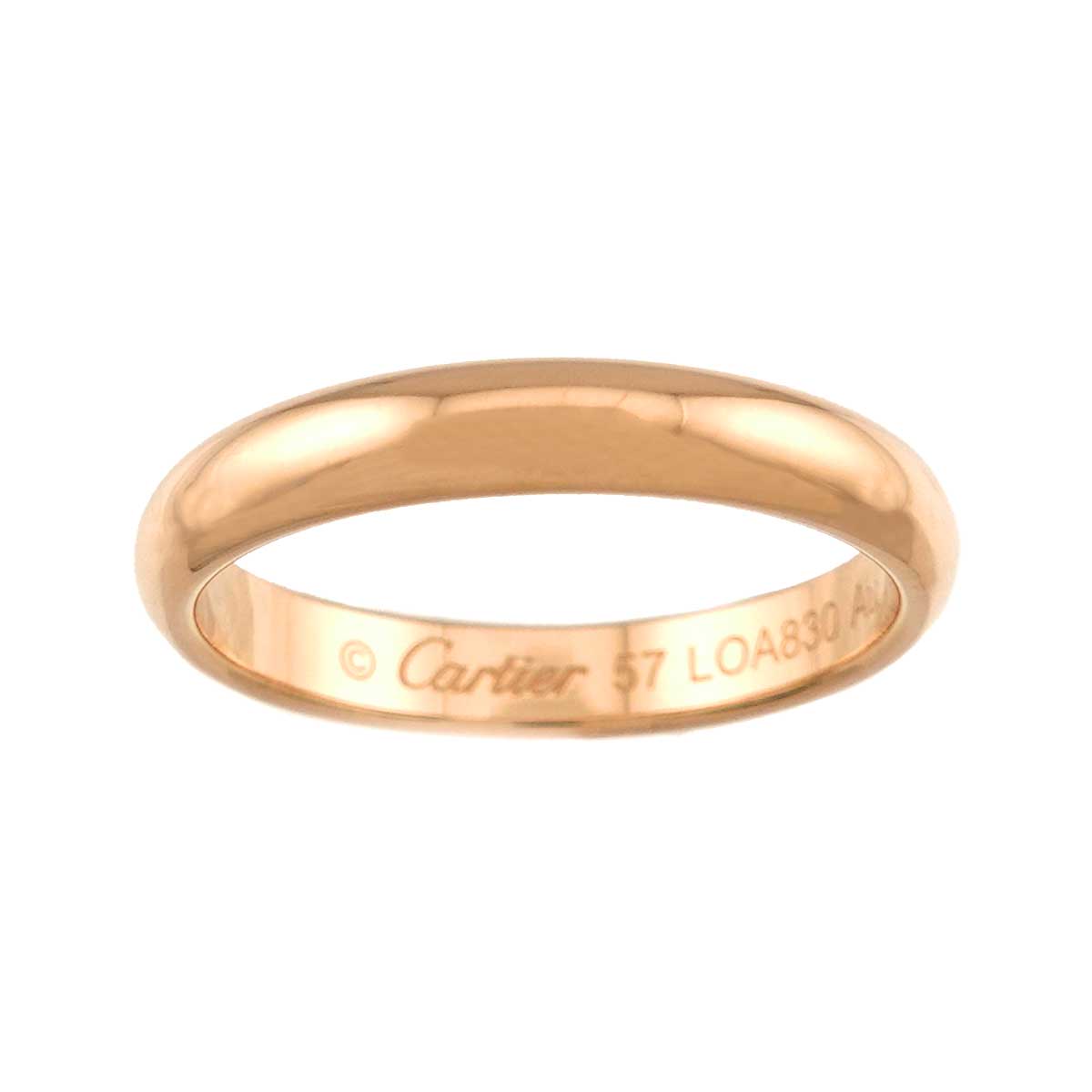 Classic Ring 18K Pink Gold 750 Size57 7.5-7.75(US)