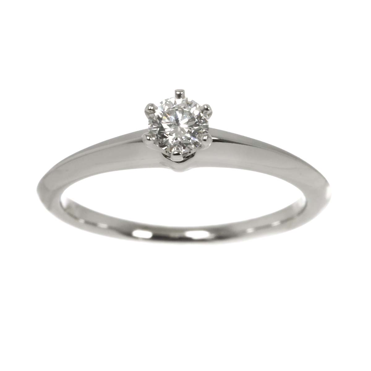 Diamond 0.25ct I/VVS1/3EX Ring Pt Platinum Size6(US)