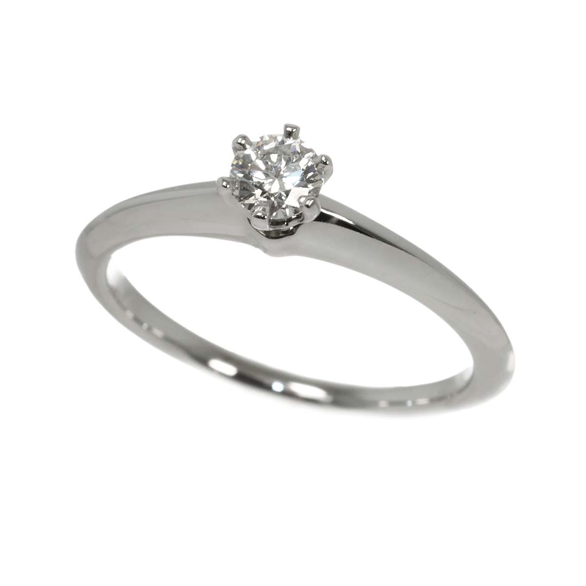 Diamond 0.25ct I/VVS1/3EX Ring Pt Platinum Size6(US)