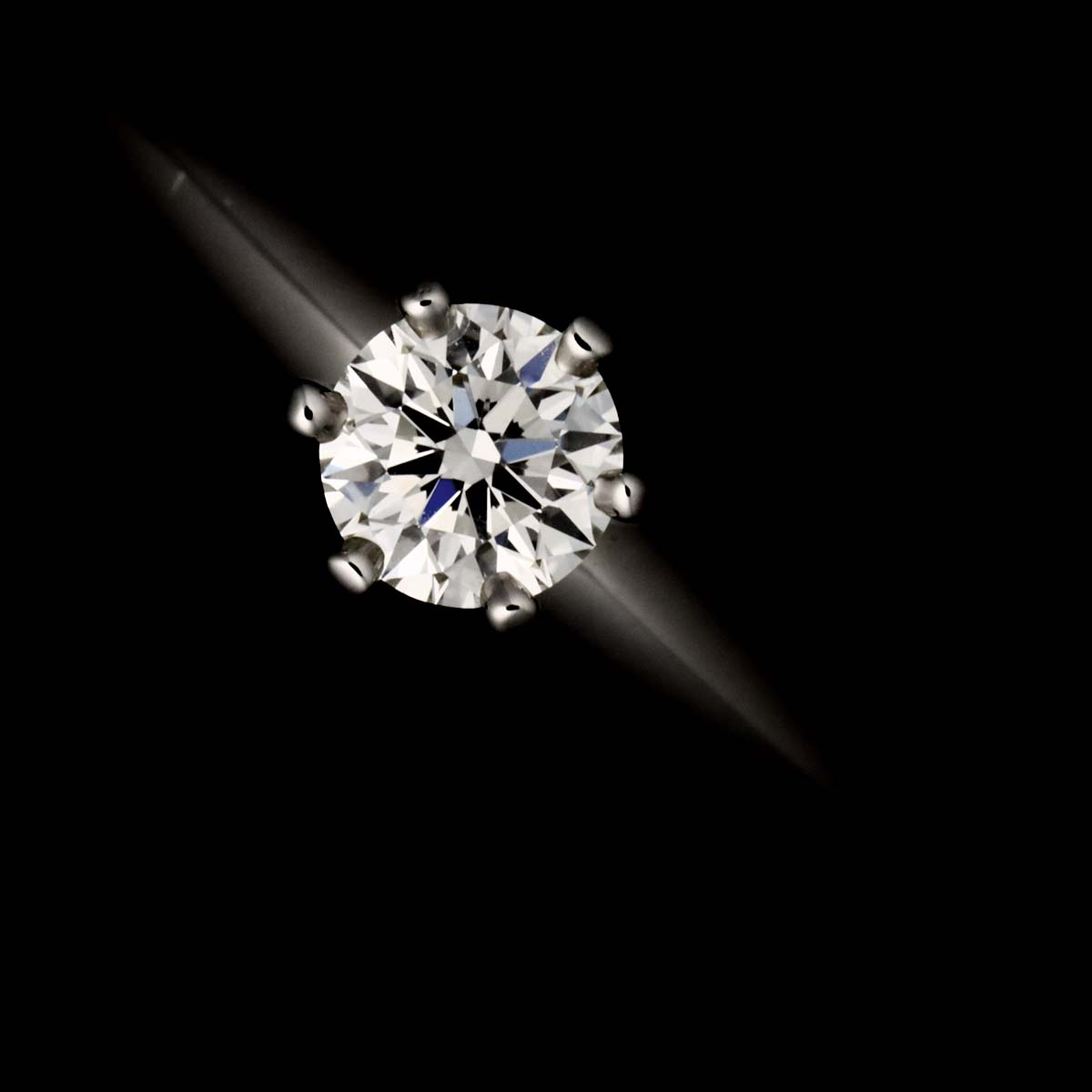 Diamond 0.25ct I/VVS1/3EX Ring Pt Platinum Size6(US)