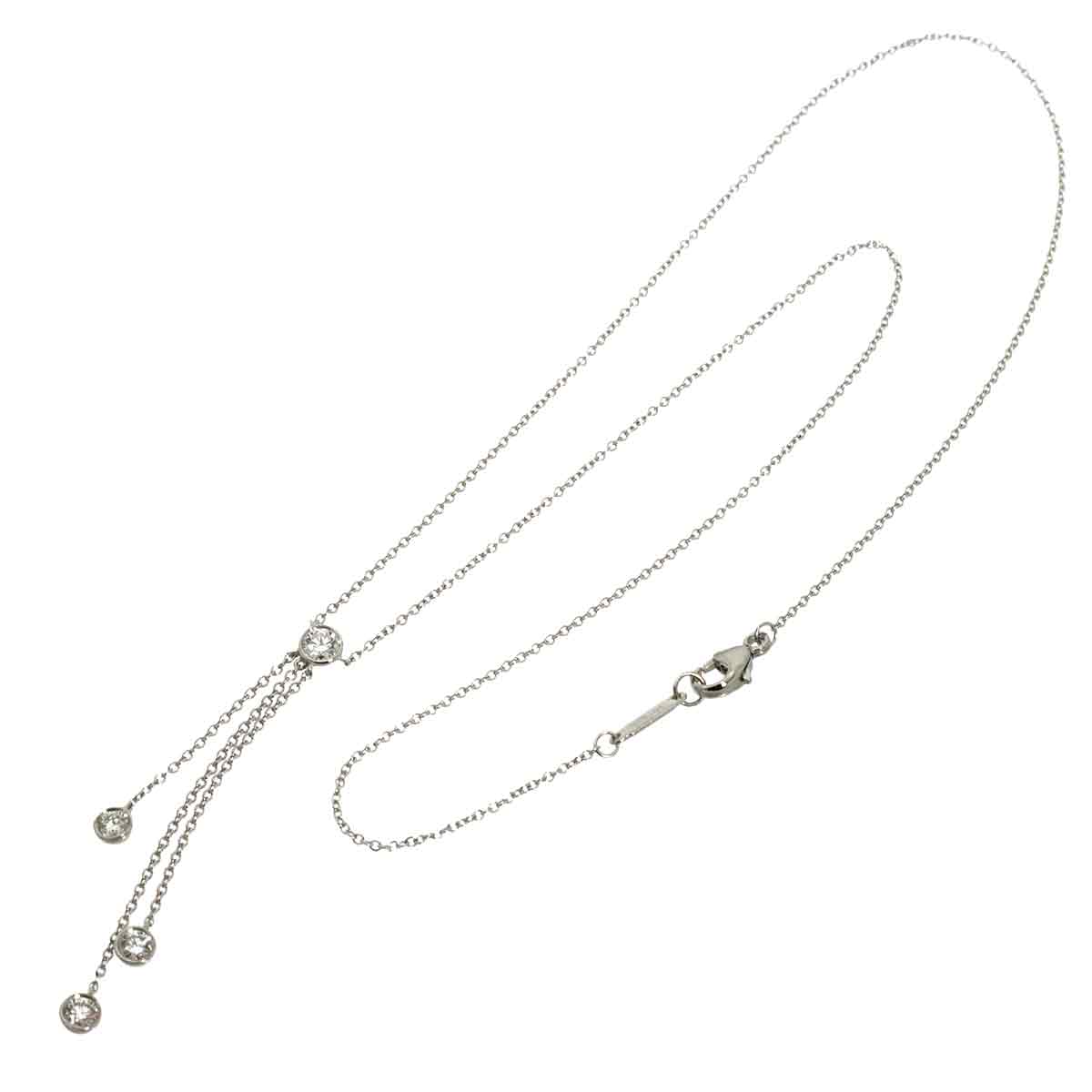 By The Yard Diamond 4P Necklace Platinum