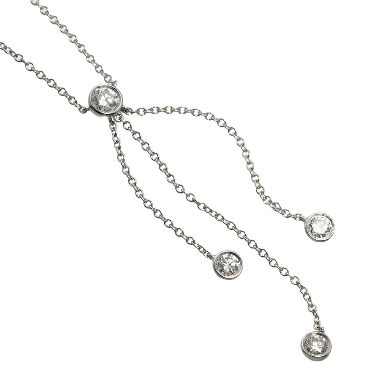 By The Yard Diamond 4P Necklace Platinum