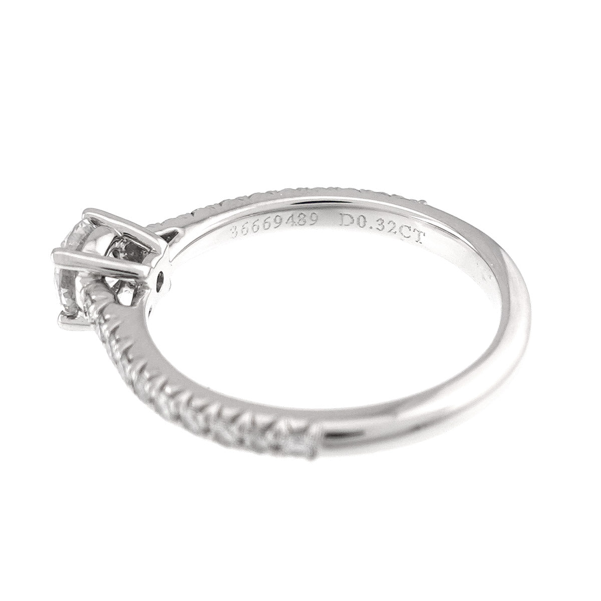 Novo Diamond 0.32ct F/VS1/3EX Ring Pt size3.75-4(US)