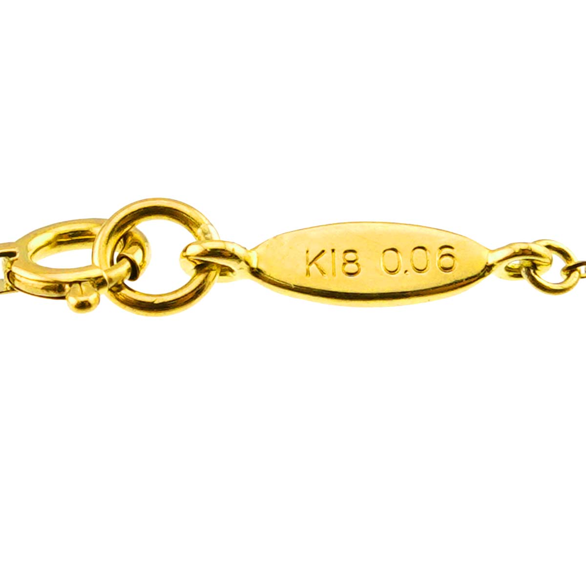 Diamond 0.06ct Necklace 18K Yellow Gold 750