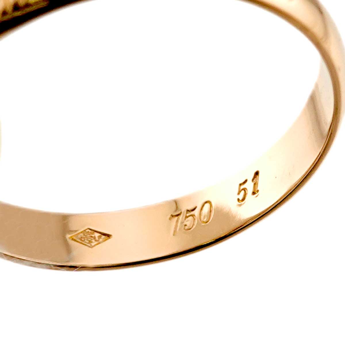 Trinity MM Ring 18K YG WG PG 750 Size51 5.5-5.75(US)