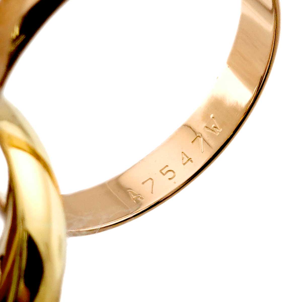 Trinity MM Ring 18K YG WG PG 750 Size51 5.5-5.75(US)
