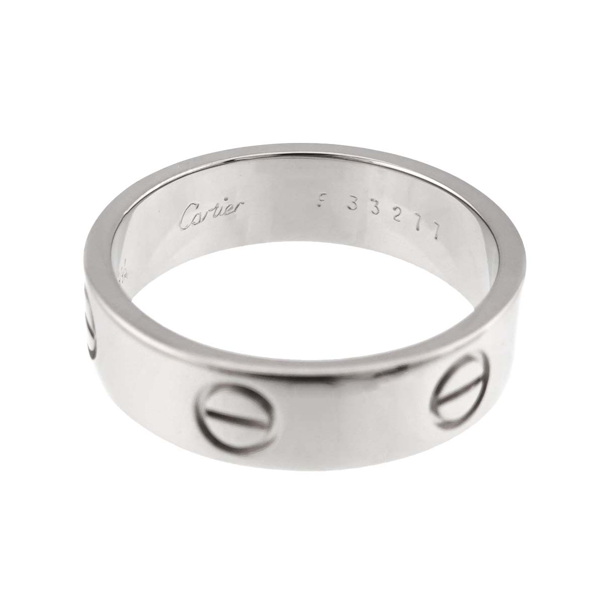 Love Ring 18K White Gold 750 size60 8.75(US)