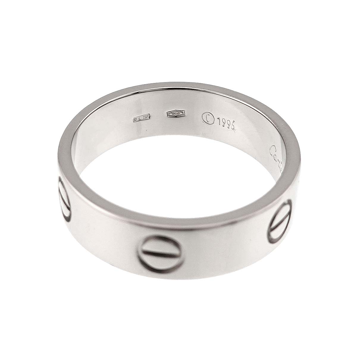 Love Ring 18K White Gold 750 size60 8.75(US)