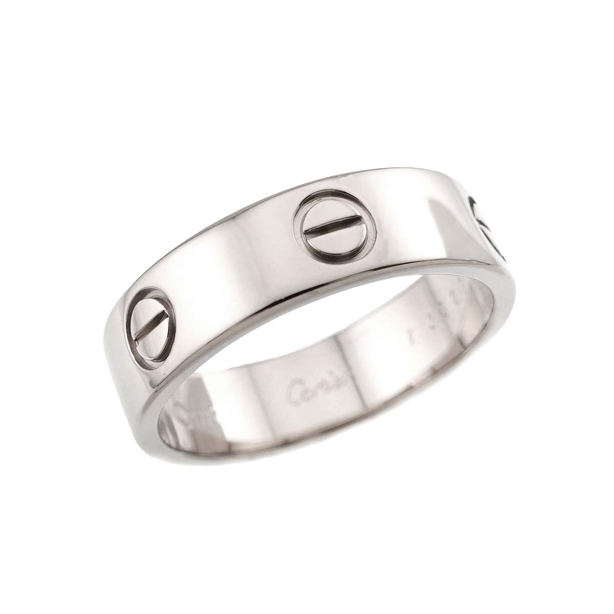 Love Ring 18K White Gold 750 size60 8.75(US)