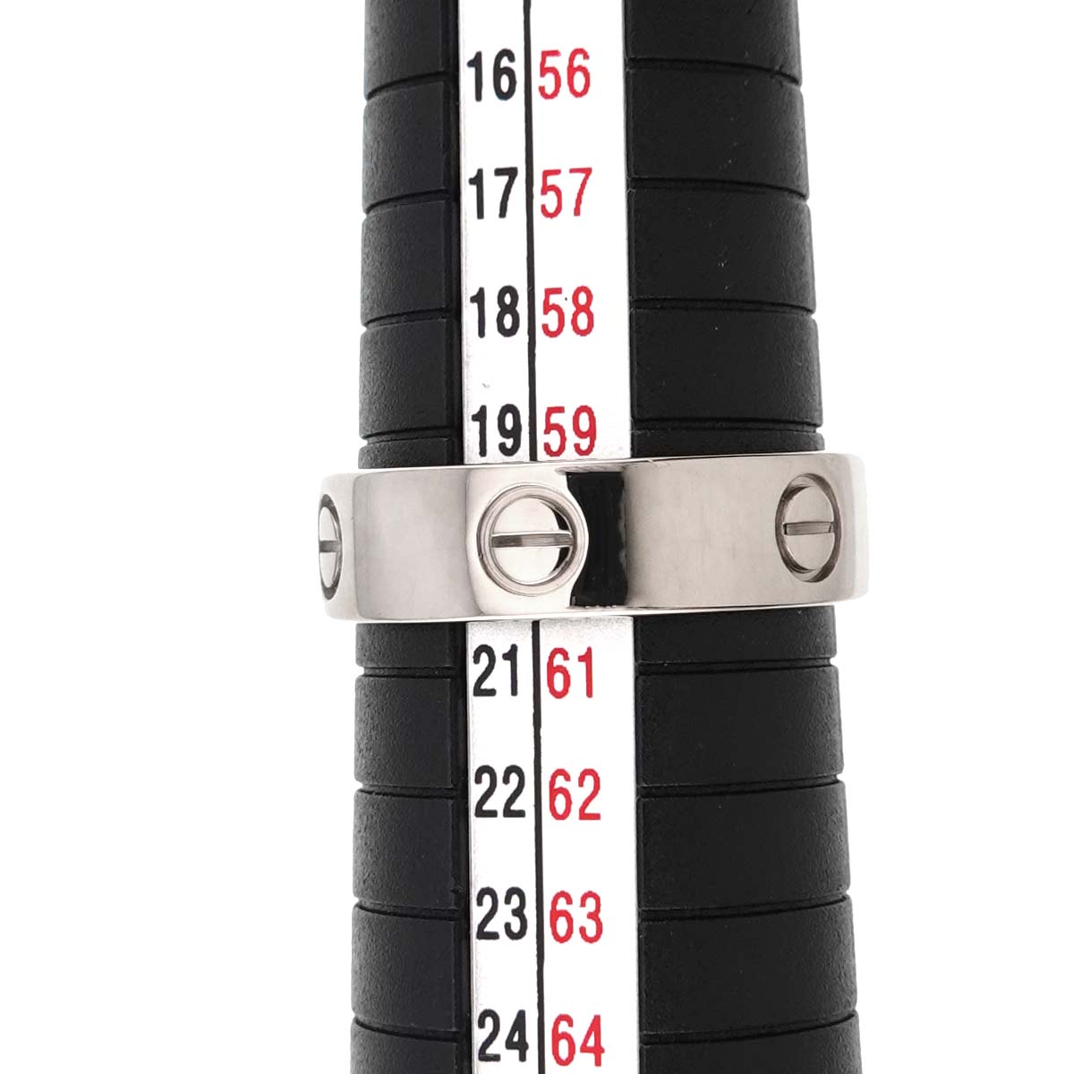 Love Ring 18K White Gold 750 size60 8.75(US)