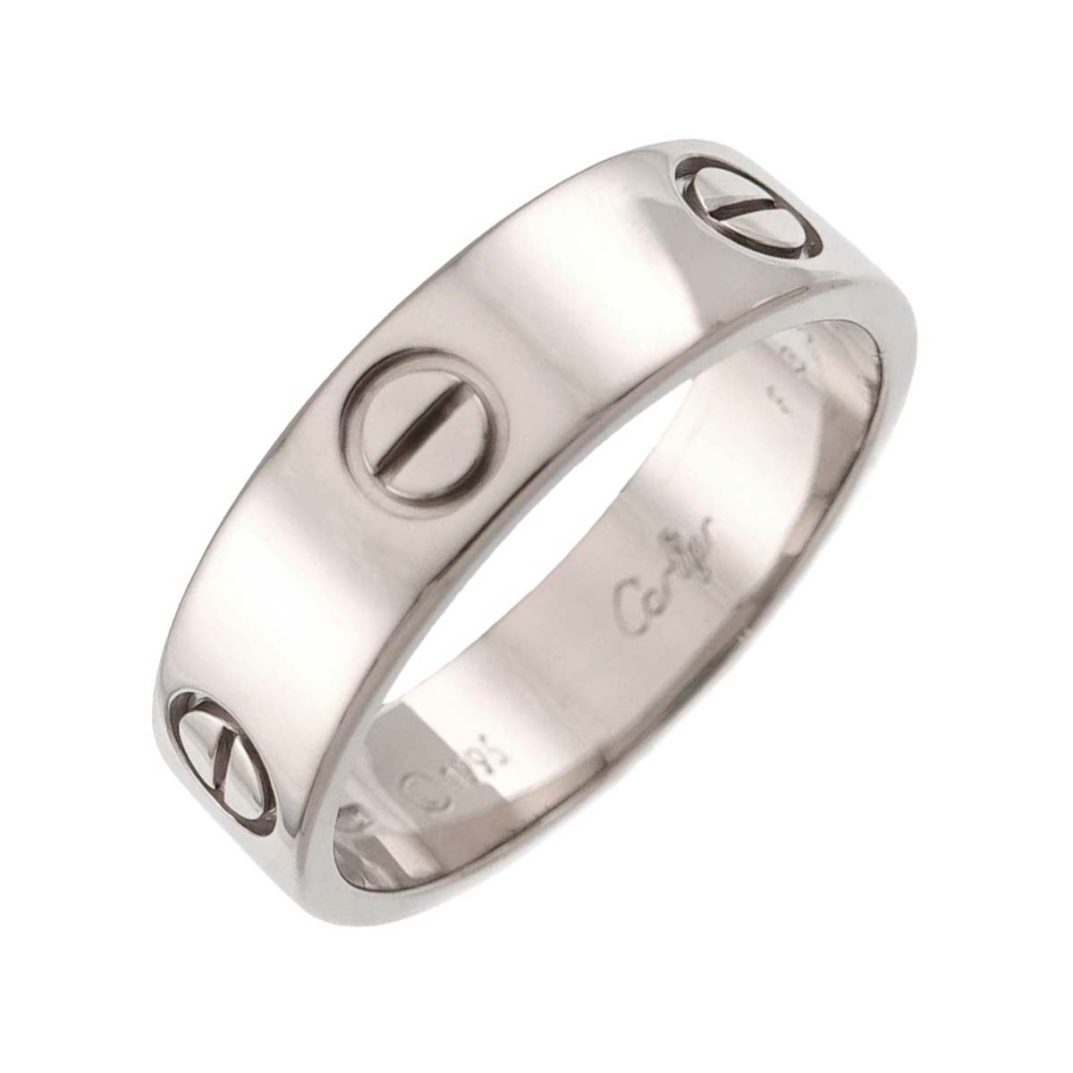 Love Ring 18K White Gold 750 size60 8.75(US)