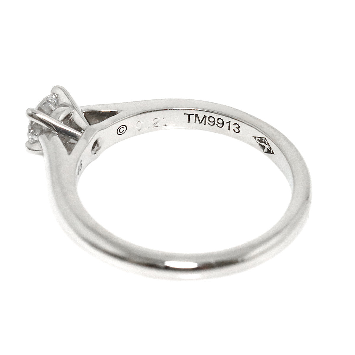 Diamond 0.21ct Ring Platinum size46 3.25-3.75(US)