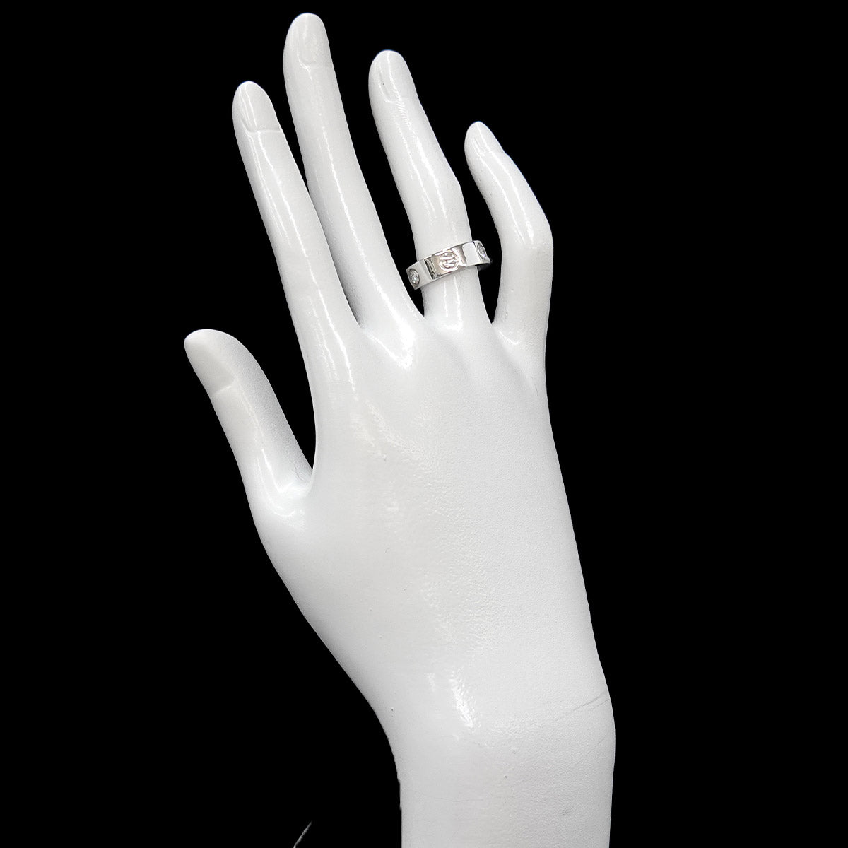 Love Classic Ring Diamond 3P 18K WG 750 size49 4.5-4.75(US)