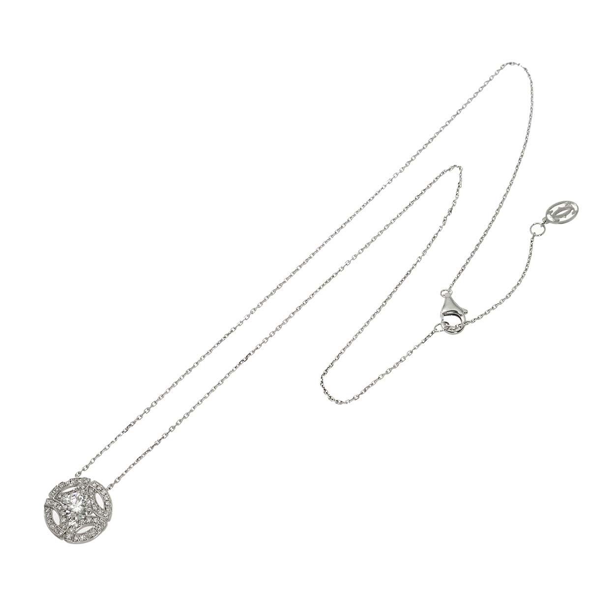 GALANTERIE Diamond 0.51ct G/VVS1/3EX Necklace 18K WG 750