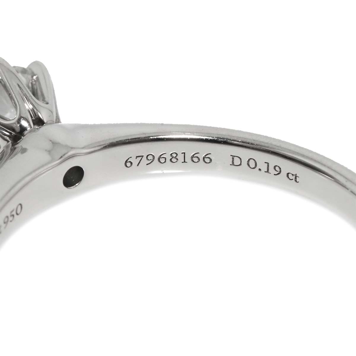 Diamond 0.19ct Ring Pt 6.25-6.5(US)
