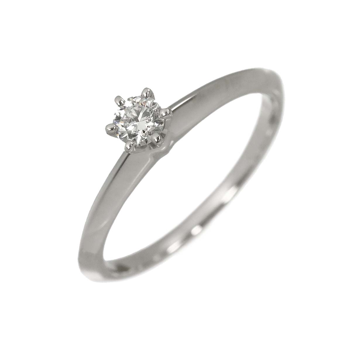 Diamond 0.19ct Ring Pt 6.25-6.5(US)