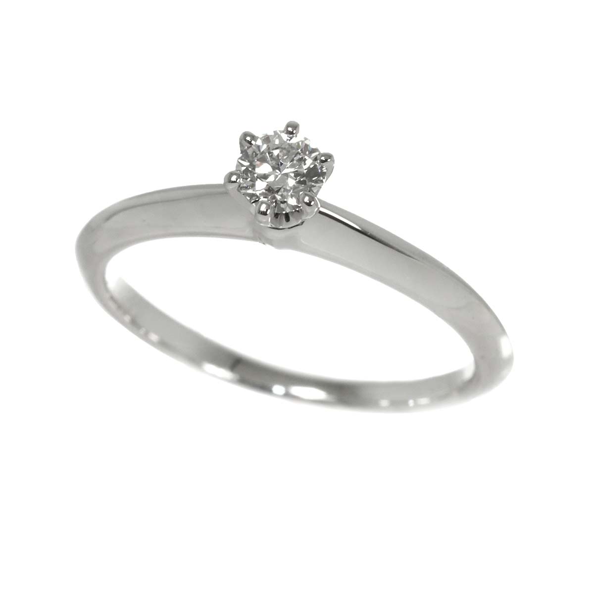 Diamond 0.21ct E/VS1/3EX Ring Pt Platinum Size5.75-6(US)