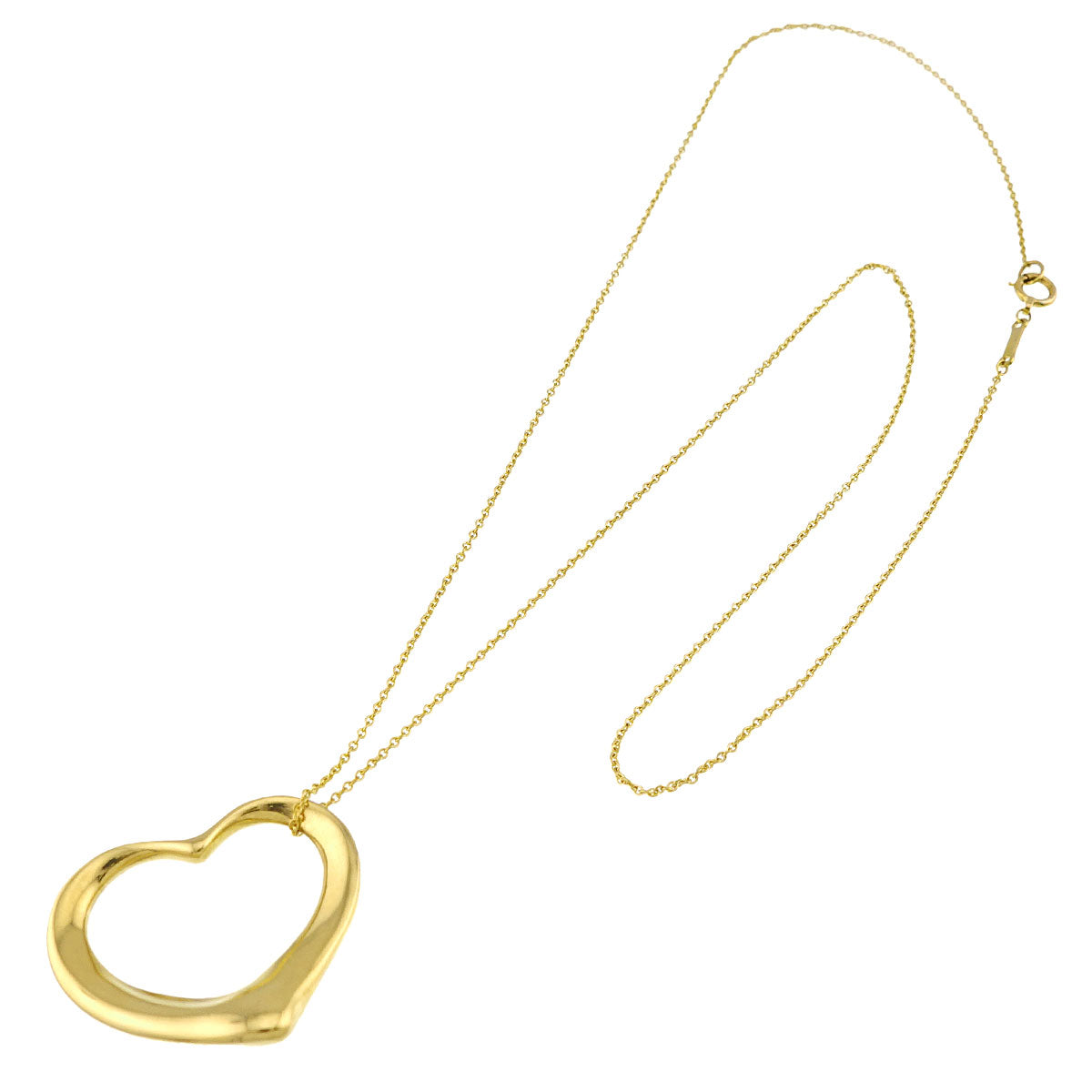 Open Heart Necklace 18K Yellow Gold 750