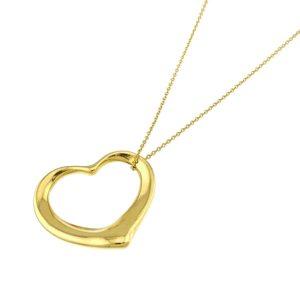 Open Heart Necklace 18K Yellow Gold 750