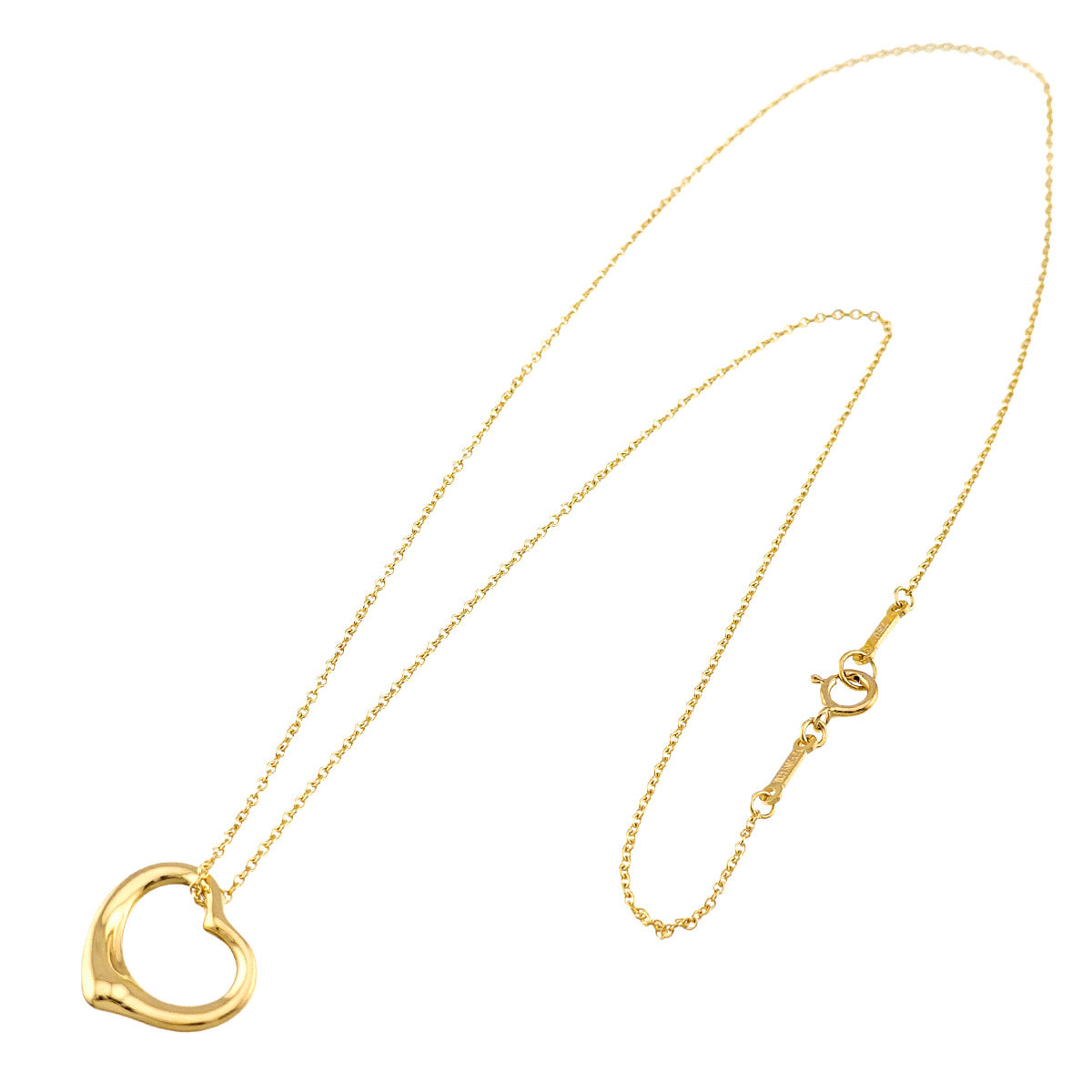 Open Heart Necklace 18K Yellow Gold 750