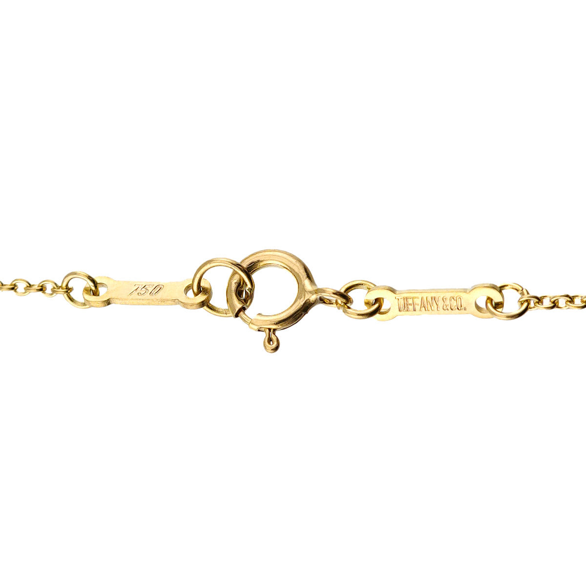 Open Heart Necklace 18K Yellow Gold 750