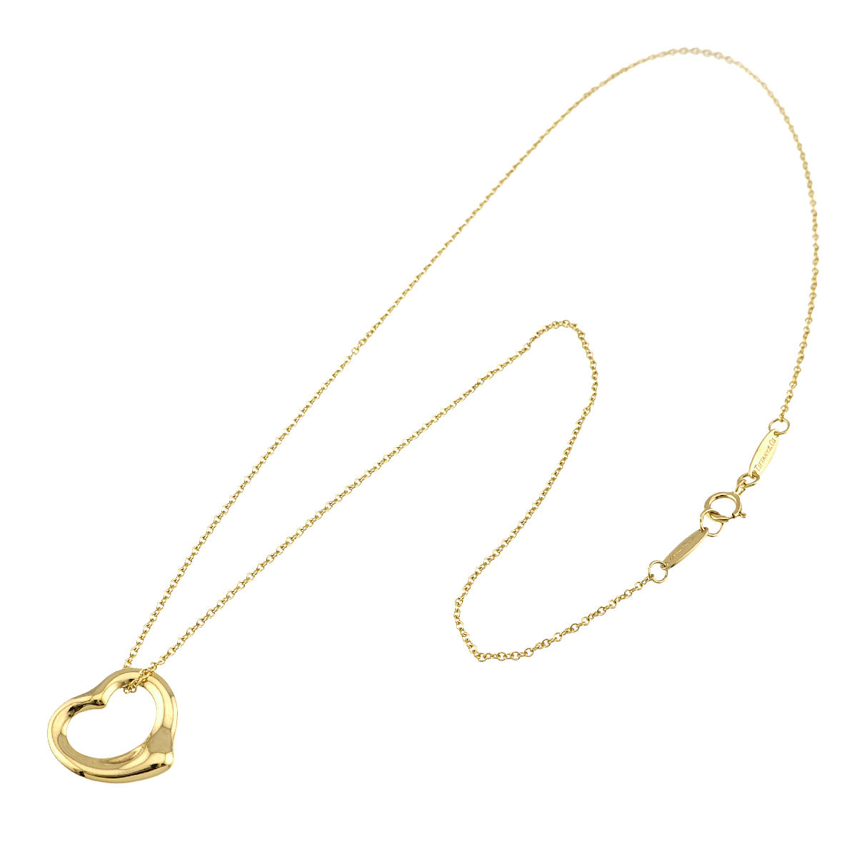 Open Heart Necklace 18K Yellow Gold 750