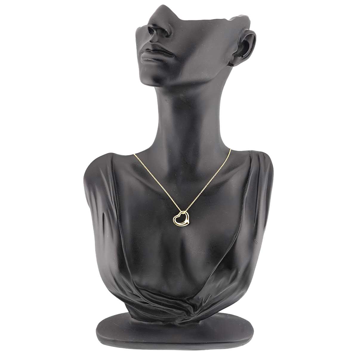 Open Heart Necklace 18K Yellow Gold 750