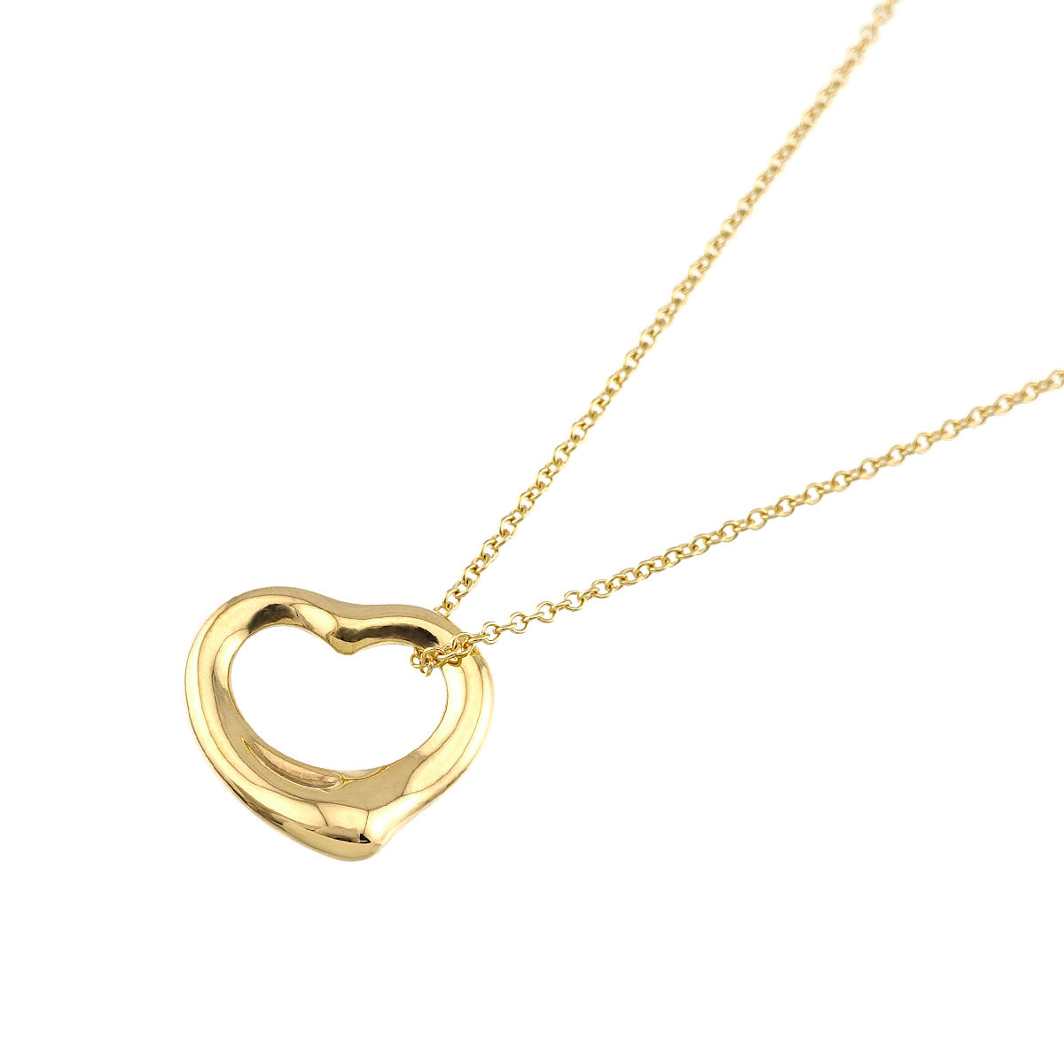 Open Heart Necklace 18K Yellow Gold 750