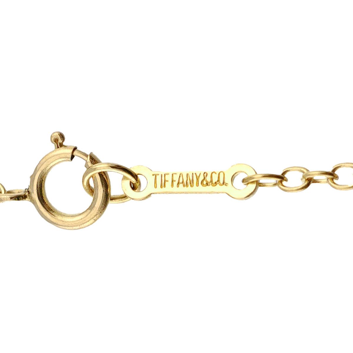 Letter K Long Necklace 18K Yellow Gold 750