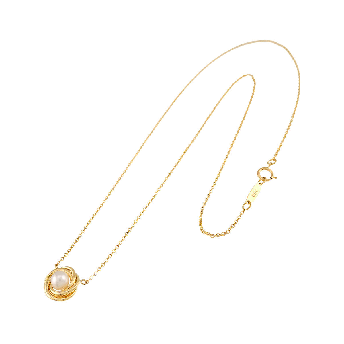Akoya pearl 5.0mm Necklace 18K YG 750