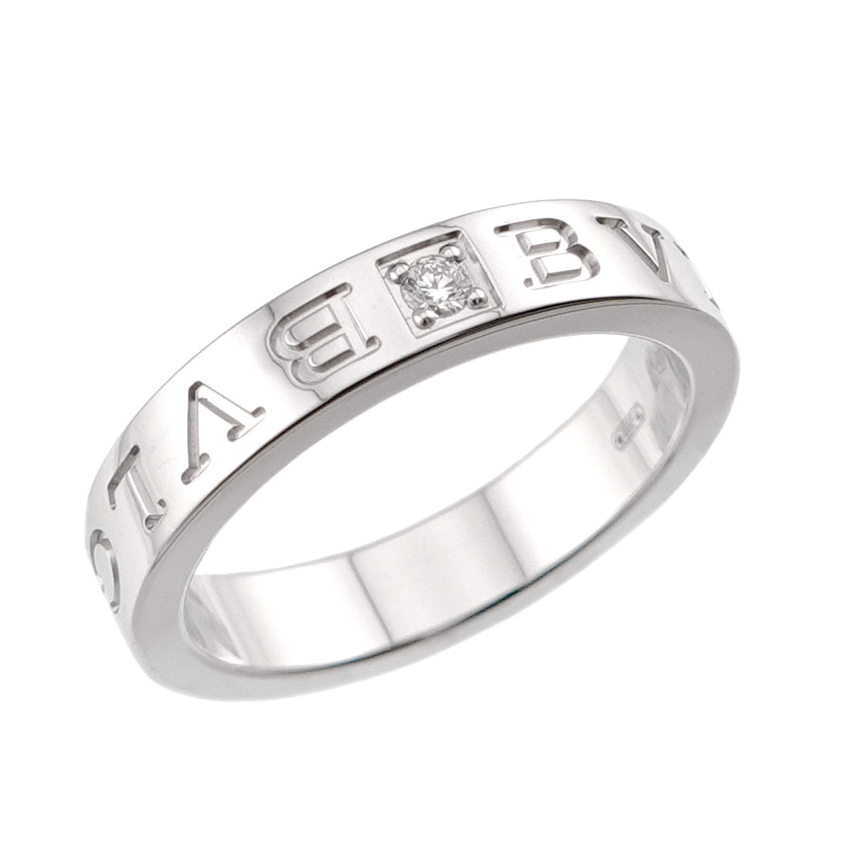 B-ZERO1 Diamond Ring 18K WG 750 size7.25(US)