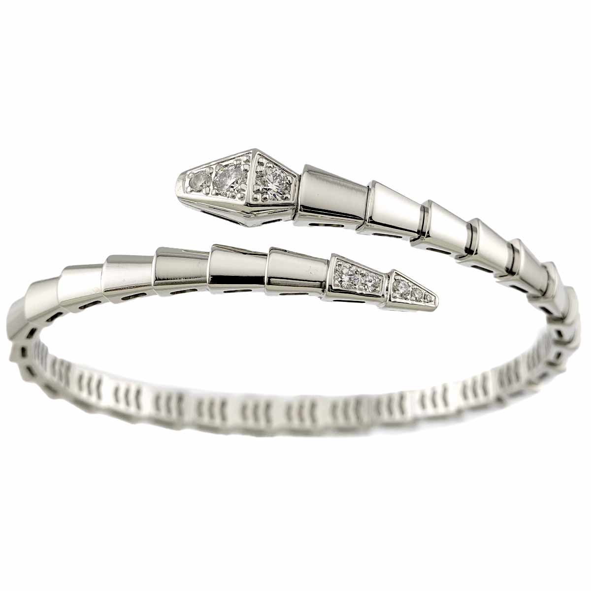 Serpenti Viper Diamond Bracelet 18K WG 750 size15