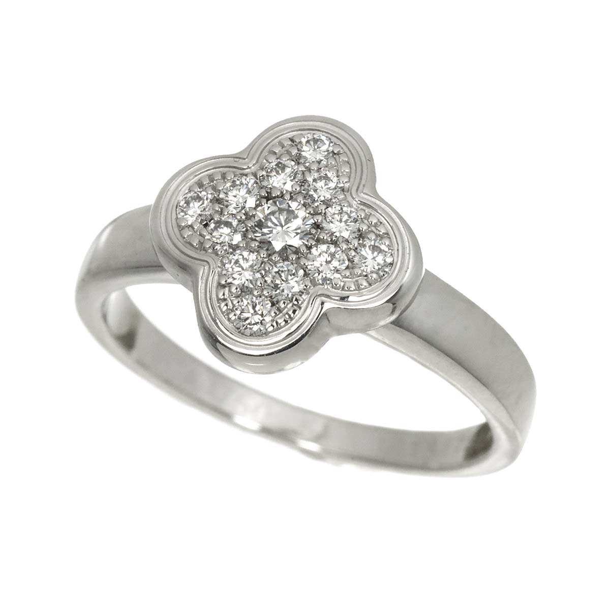 PureAlhambra Diamond Ring 18K WG 750 51 5.5-5.75(US)