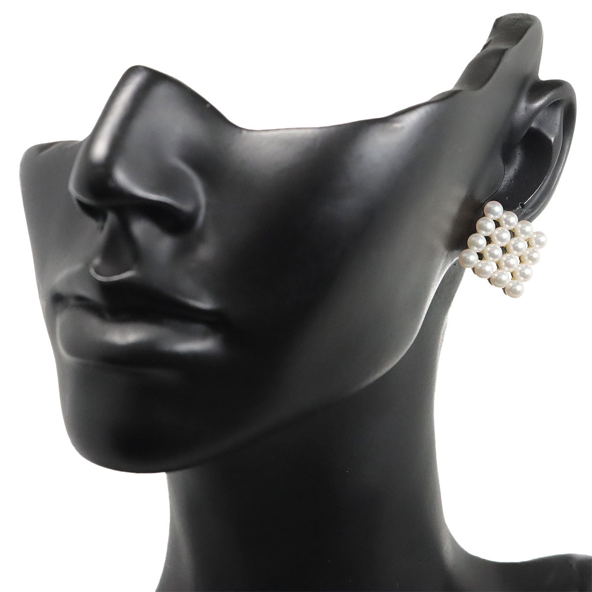 Akoya Pearl 3.6mm Earrings Clip on 18K Yellow Gold 750