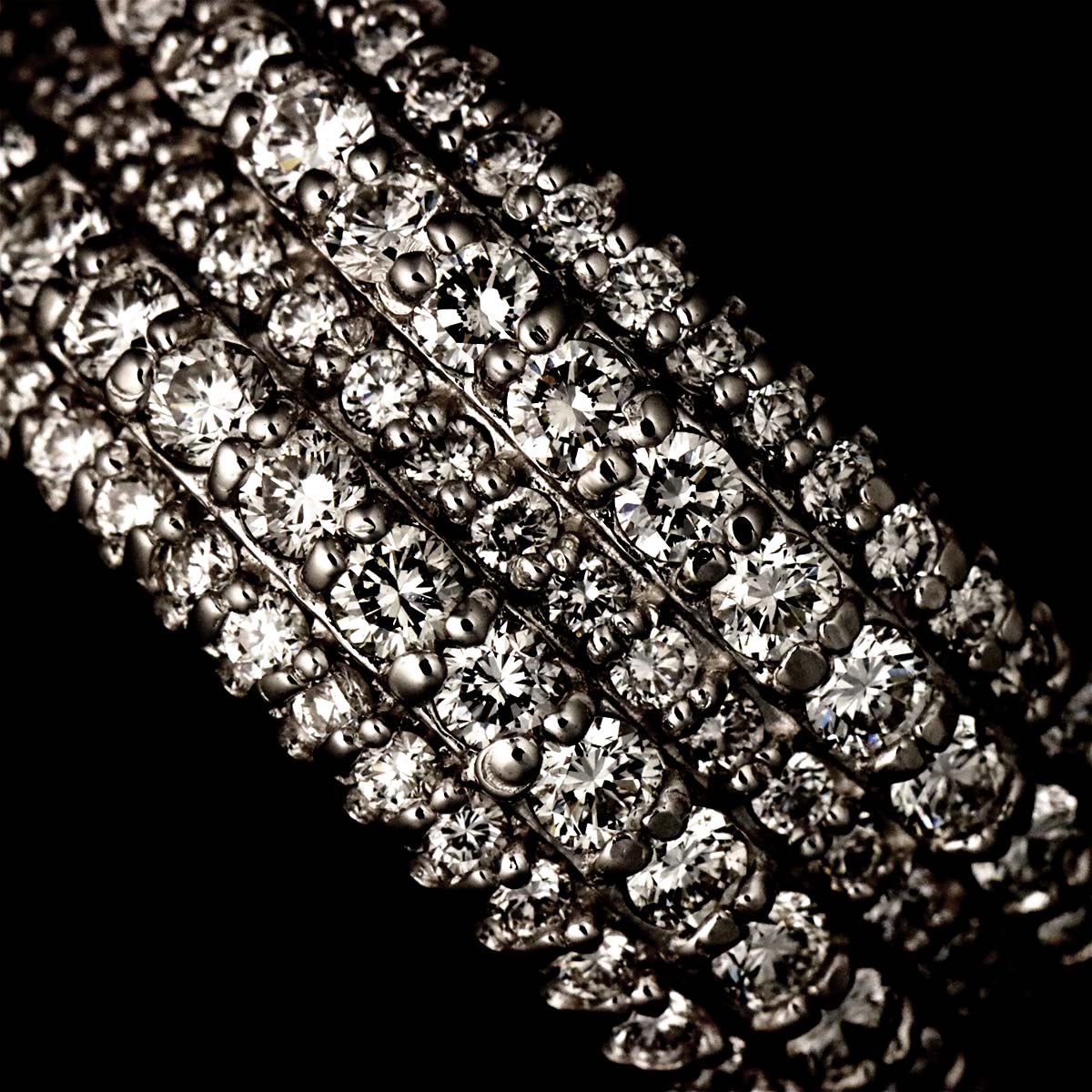 Diamond 1.32ct Ring 18K WG 750 Size5.25-5.5(US)