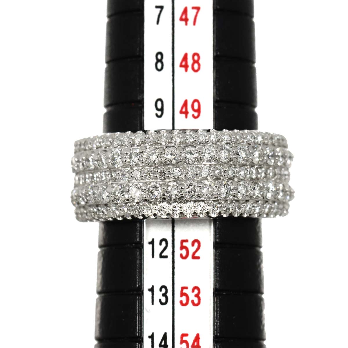 Diamond 1.32ct Ring 18K WG 750 Size5.25-5.5(US)