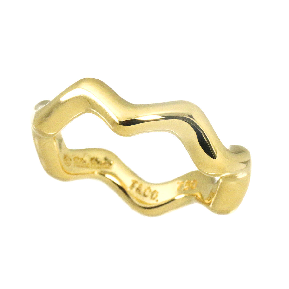 Ring 18K Yellow Gold 750 Size5.25-5.5(US)