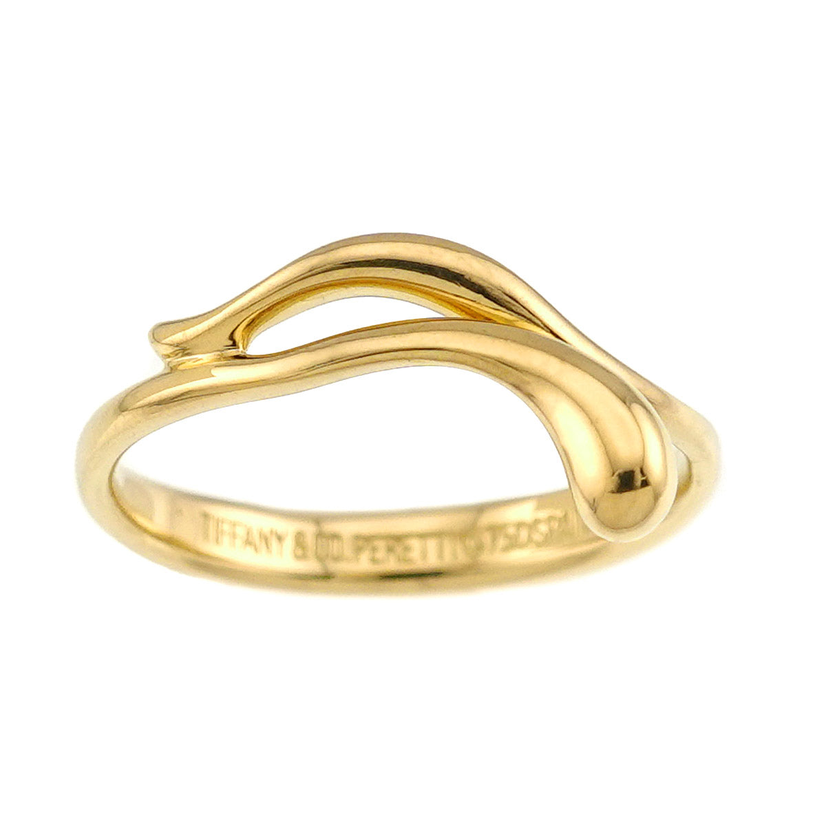 Teardrop Ring 18K YG 750 size4.75-5(US)