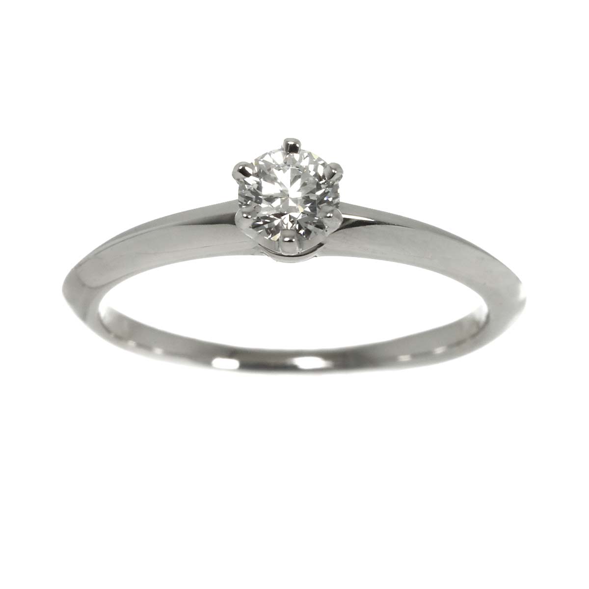 Diamond 0.27ct F/VS1/EX Ring Pt 5.5-5.75(US)