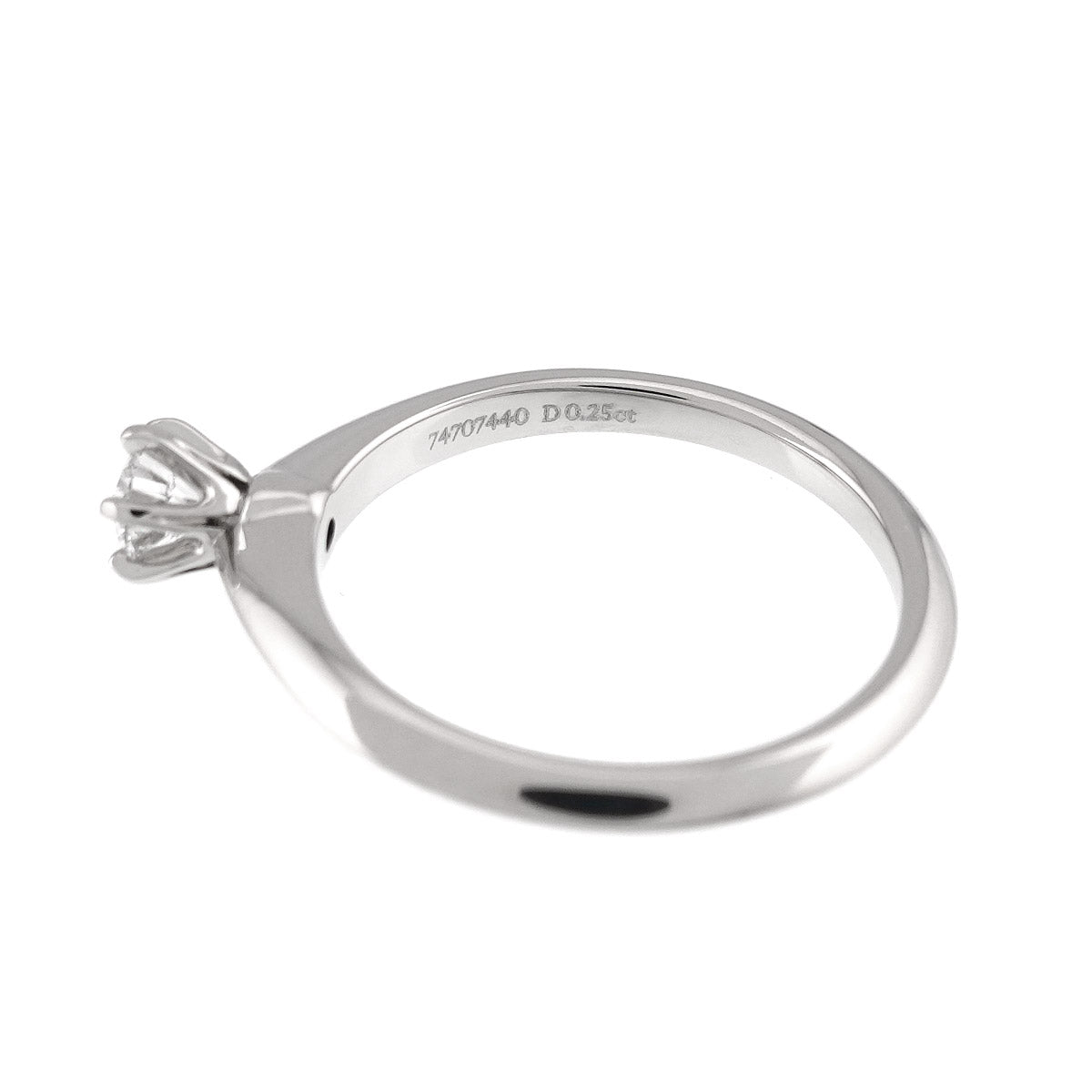 Diamond 0.25ct D/IF/3EX Ring Pt Platinum Size5.75-6(US)