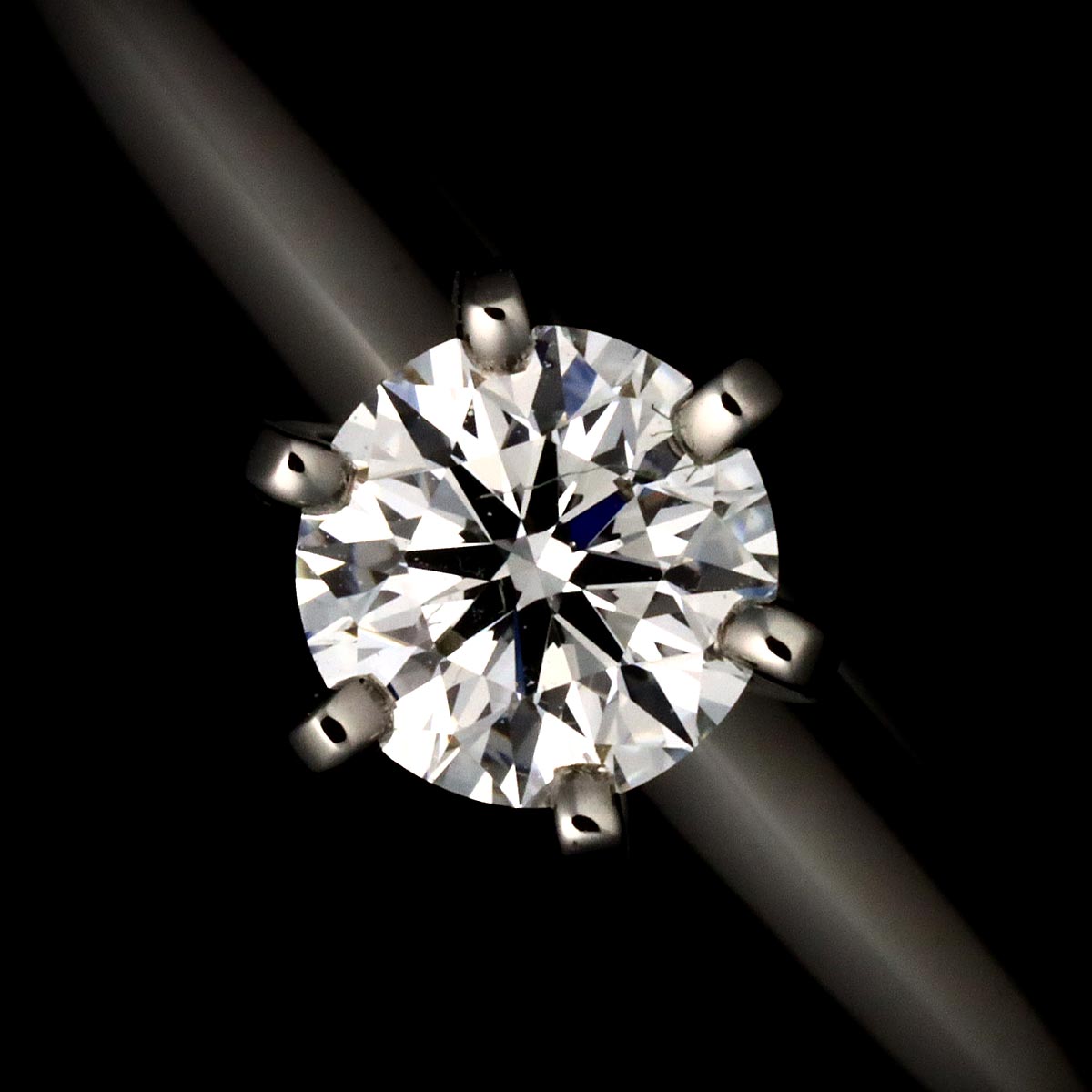 Diamond 0.25ct D/IF/3EX Ring Pt Platinum Size5.75-6(US)
