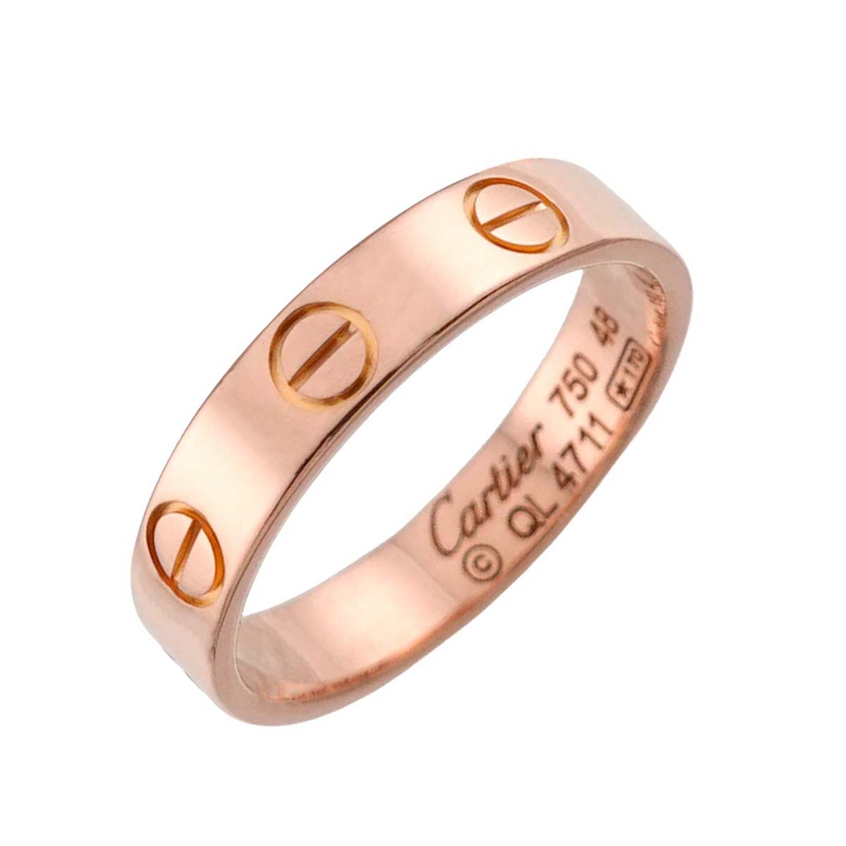 Mini Love Ring 18K Pink Gold 750 size48 4.5(US)