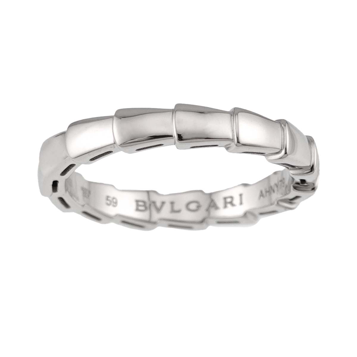 Serpenti Viper Ring 18K White Gold 750 size59 8.75(US)