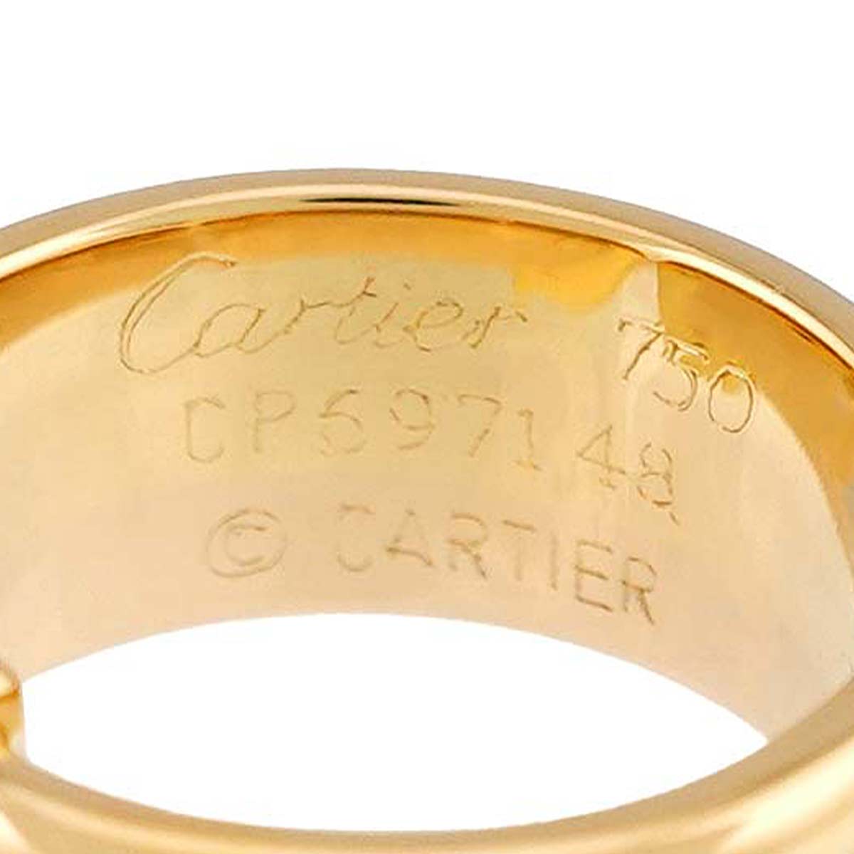 C2 Ring 18K YG WG PG 750 Size48 4.5-4.75(US)