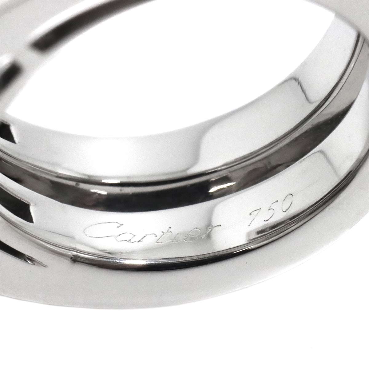 Cartier Diamond Ring 18K WG 750 size50 5.25(US)