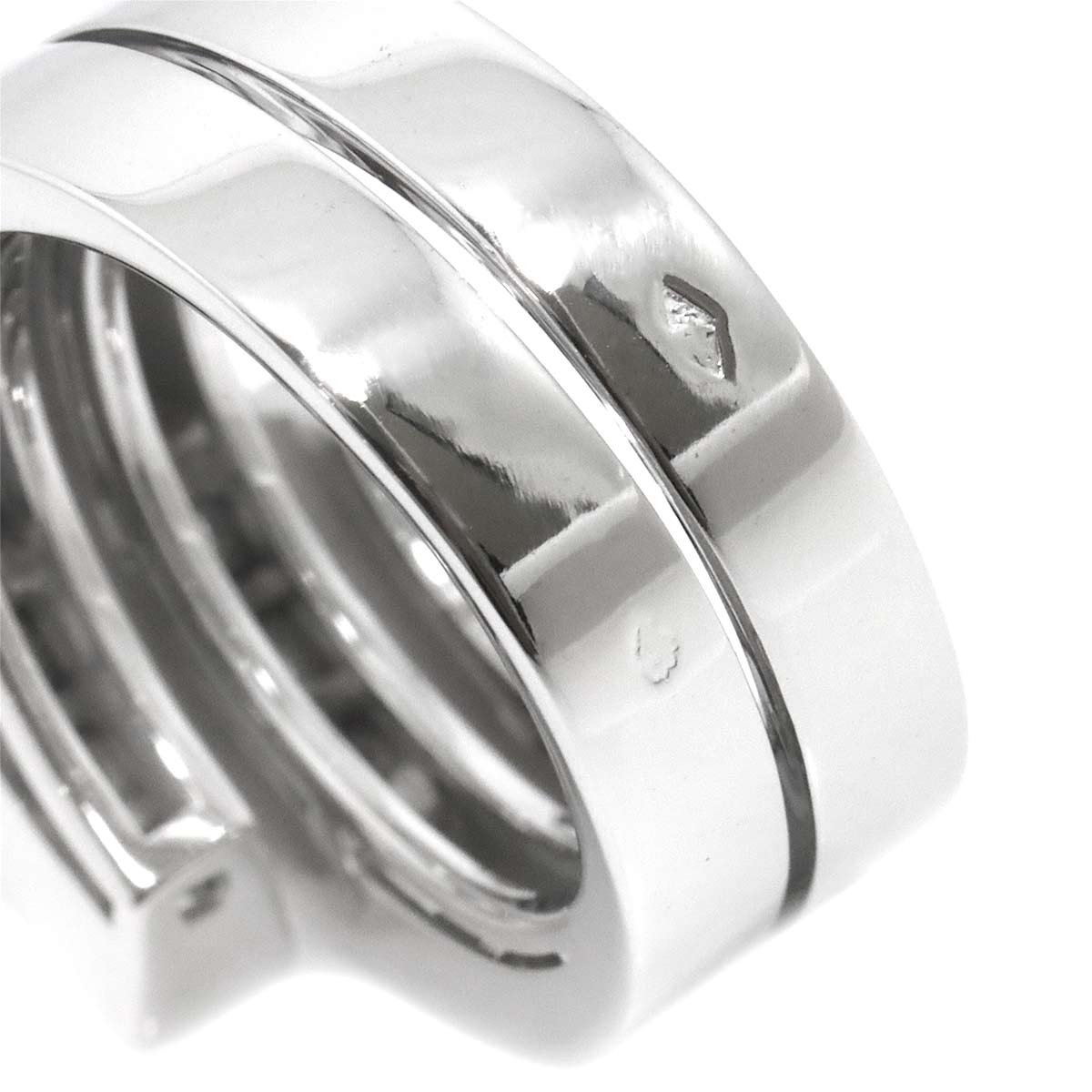 Cartier Diamond Ring 18K WG 750 size50 5.25(US)