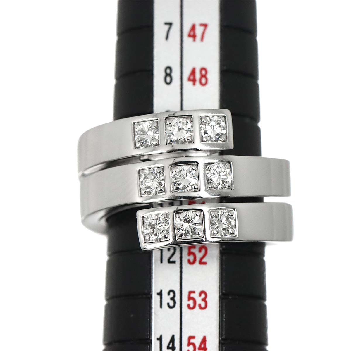Cartier Diamond Ring 18K WG 750 size50 5.25(US)