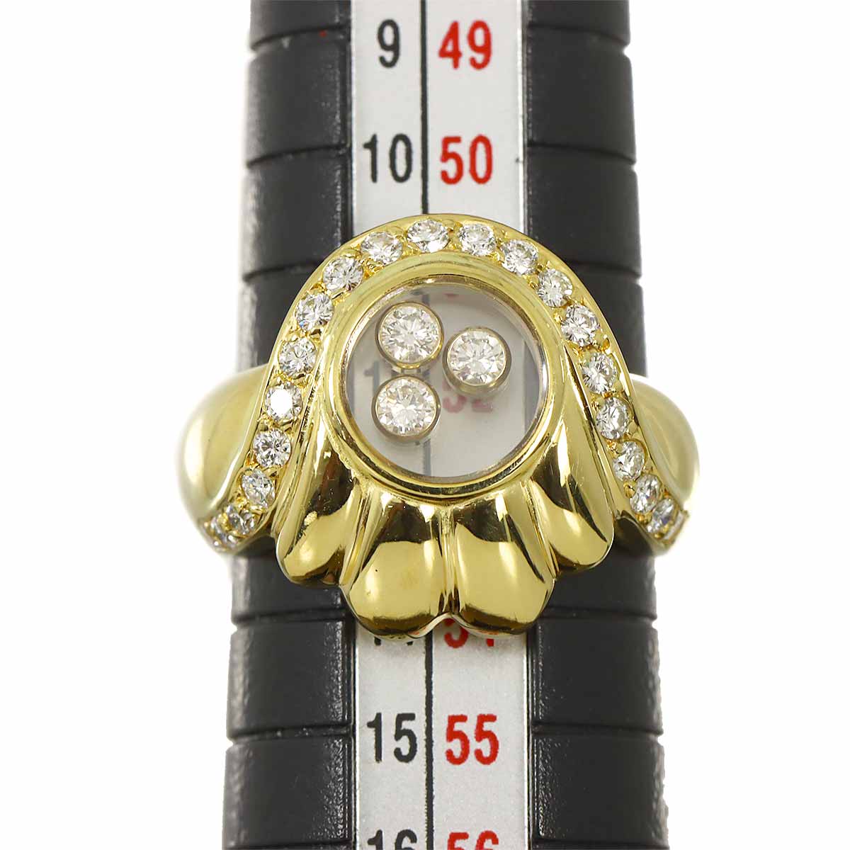 Happy Diamond Ring 18K YG 750 Size6.25-6.5(US)