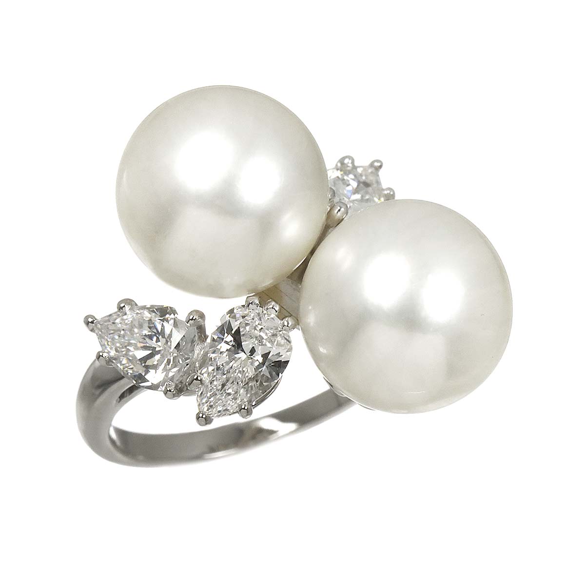South Sea pearl 11.8mm Diamond Ring Pt size52 6(US)